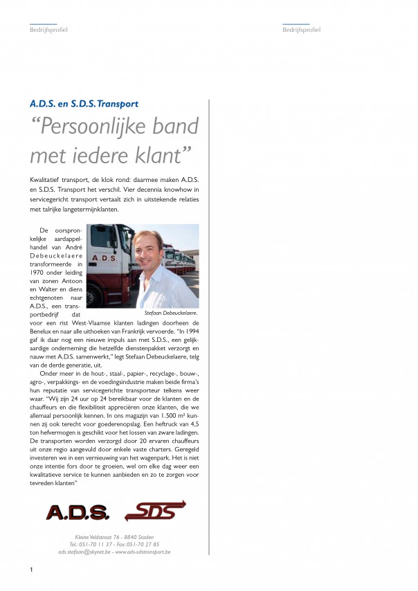 Article le gestionnaire de Flandre 2011 (nombre 38)